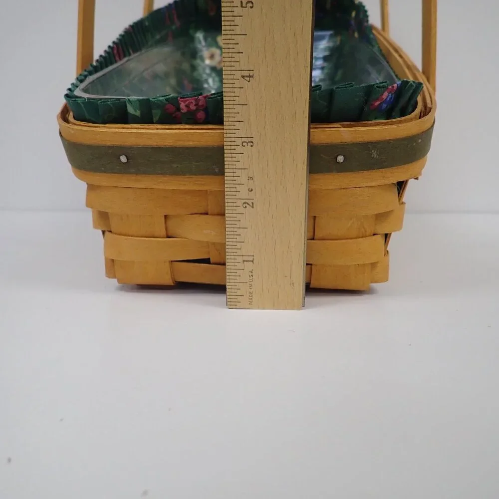 Vintage Longaberger Wedge Vegetable Basket